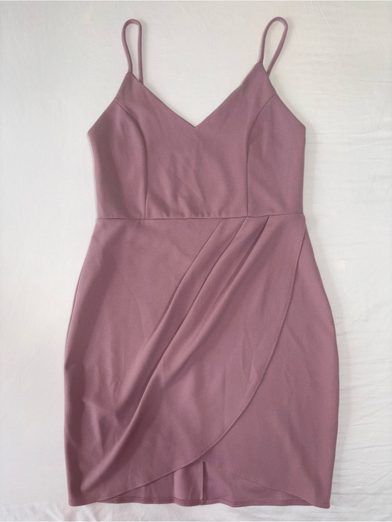 Dresses & Skirts - Cocktail Wrap Front Dress, Mauve